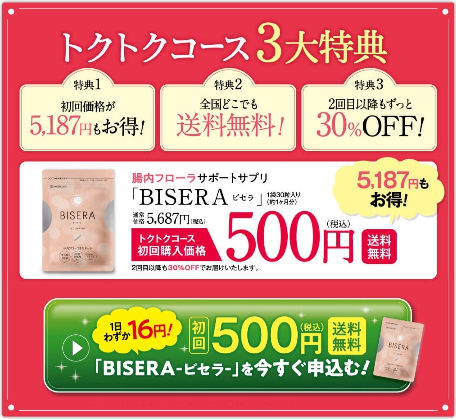 BISERA(ビセラ)の価格